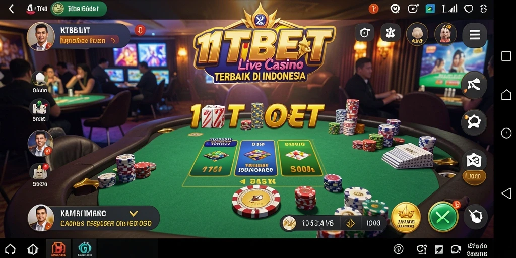 Tampilan gameplay Live Casino yang menarik di 11TBET.