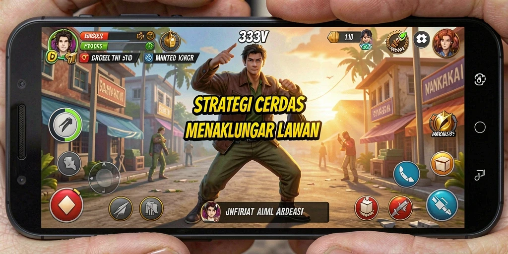 Tampilan menarik dari gameplay strategi 333V yang menegangkan.