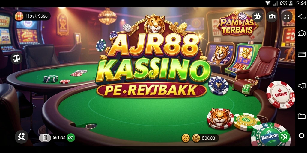 Tampilan screenshot AJR88 menampilkan suasana permainan Kasino yang menegangkan dan menyenangkan.