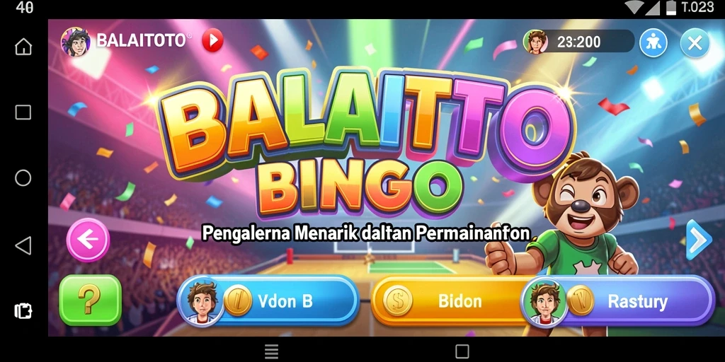 Screenshot gameplay BALAITOTO menunjukkan keseruan dalam permainan Bingo.