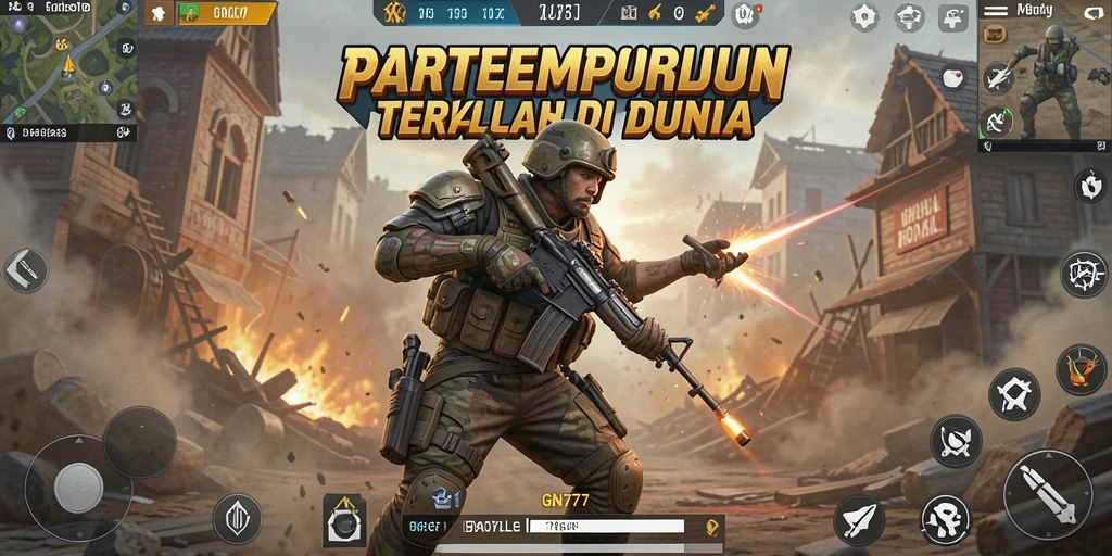Gameplay intens Battle Royale di GN777 dengan grafik menakjubkan.