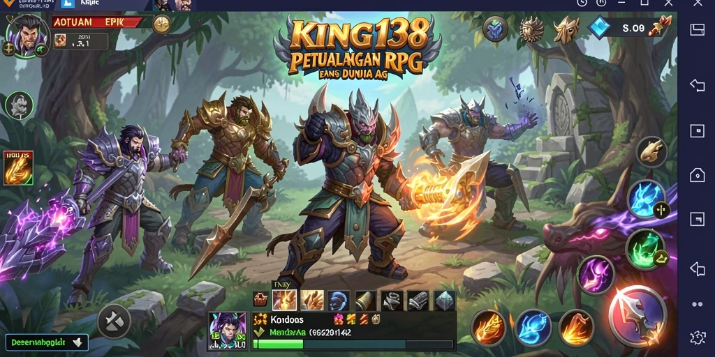 Tampak menarik dari gameplay RPG KING138 yang penuh aksi.