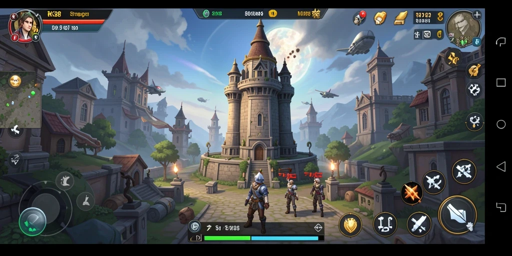 Tangkapan layar dari gameplay Tower Defense yang mendebarkan di RK88.