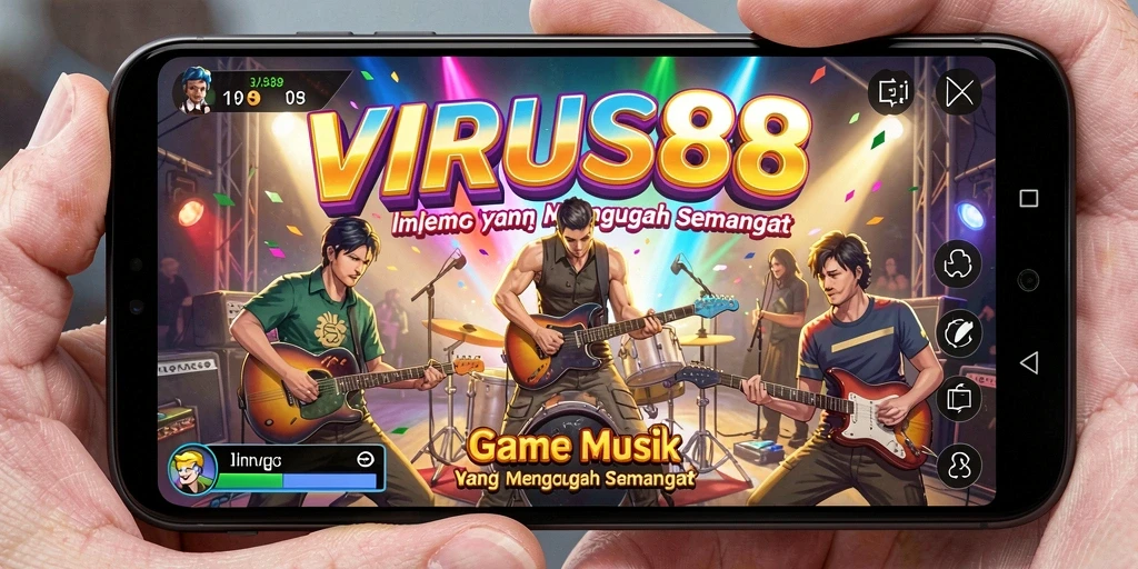 Tampilan gameplay VIRUS88 yang seru dan interaktif.